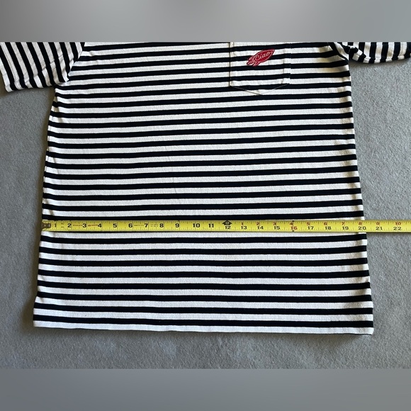 Uniqlo x Ceizer Men’s T-shirt Blue Striped Blue White Short Sleeve Size Small - Picture 3 of 6